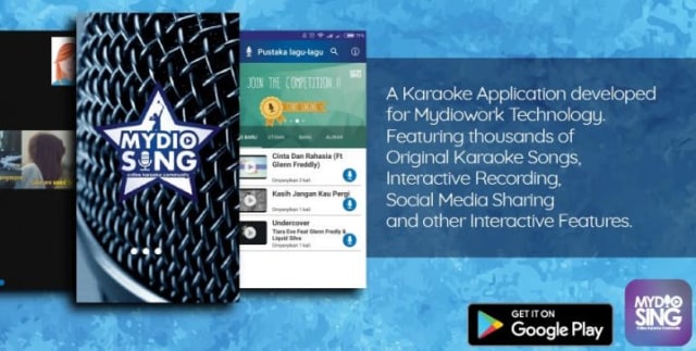 Aplikasi Karaoke Mydio Sing Dorong Program Musicpreneurship